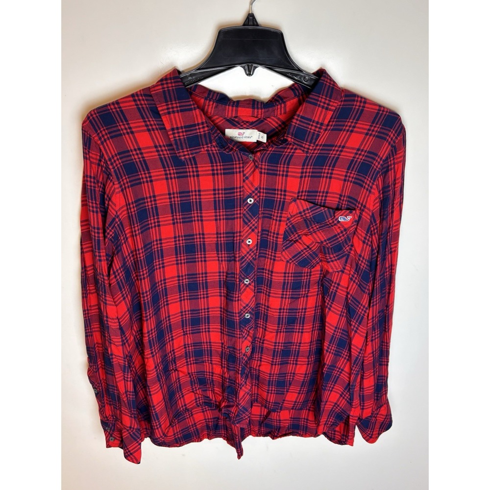 Vineyard Vines Plaid Plus Size 22 Button Down